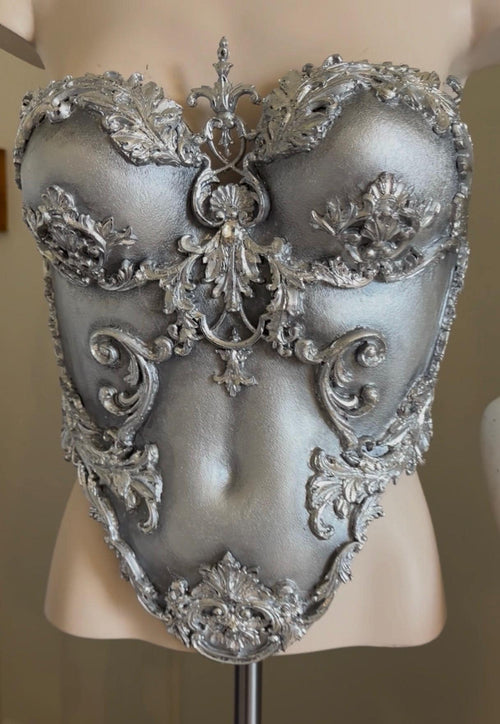 MADE TO ORDER - Full Armoured Corset in Silver or Gold