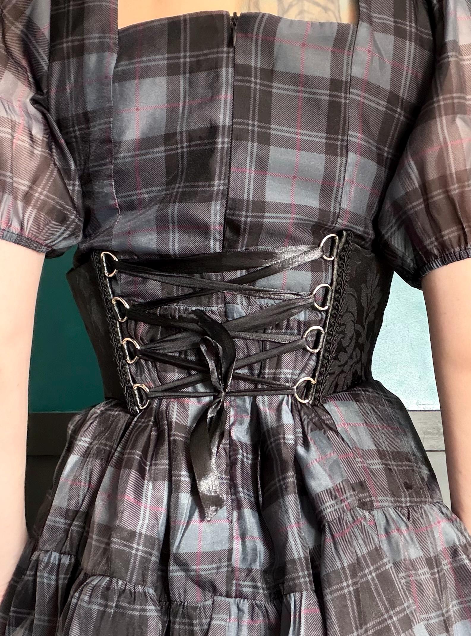 Limited Edition Opulent Black Full Gothic Armoured Corset
