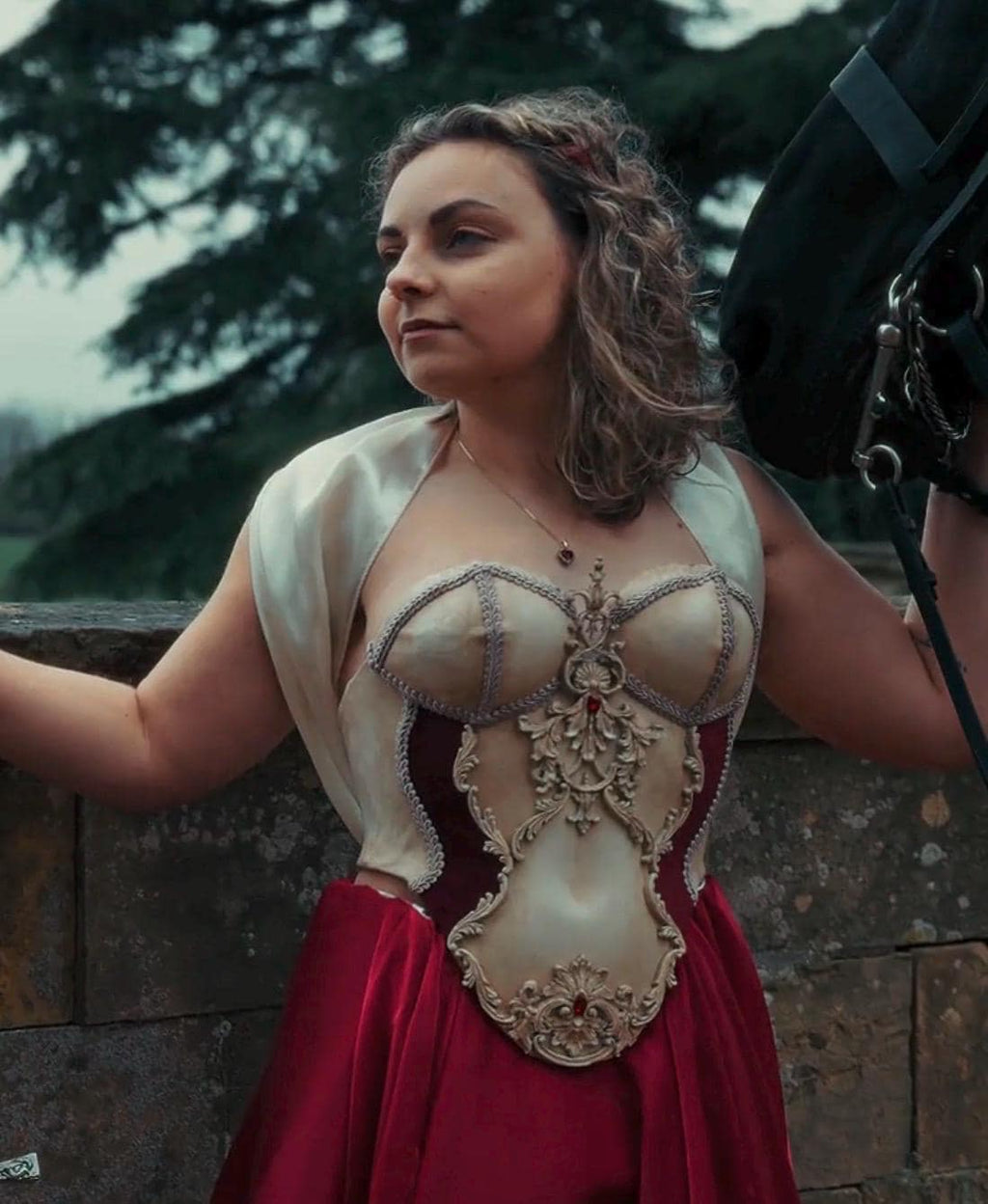 SAMPLE SALE Jezebel Full Armoured Corset (Small)